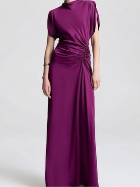 A.L.C. Nadia Satin Gown in Jewel - NWT
